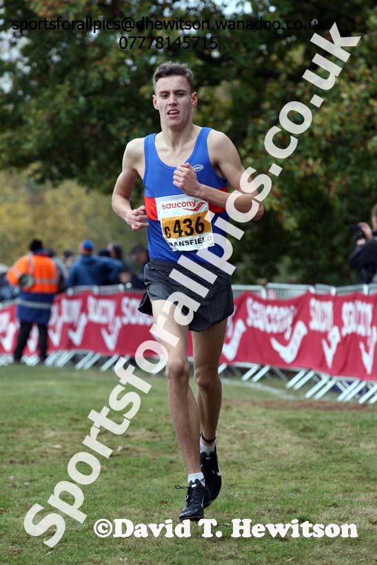 Junior men, 2016 National Cross Country Relays, Berry Hill Park, Mansfield. Photo: David T. Hewitson/Sports for All Pics